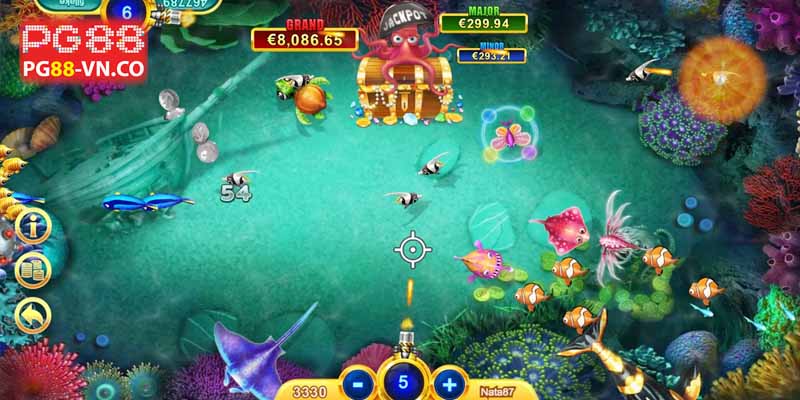 Game bắn cá Pg88 dễ dàng giành phần thưởng 3 Lợi thế của trò chơi bắn cá