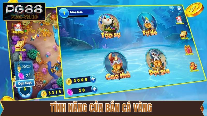 Bắn Cá Vàng - Chinh Phục Thế Giới Biển Cả Ngay Tại PG88 3 Bắn cá vàng cùng hệ thống sinh vật phong phú
