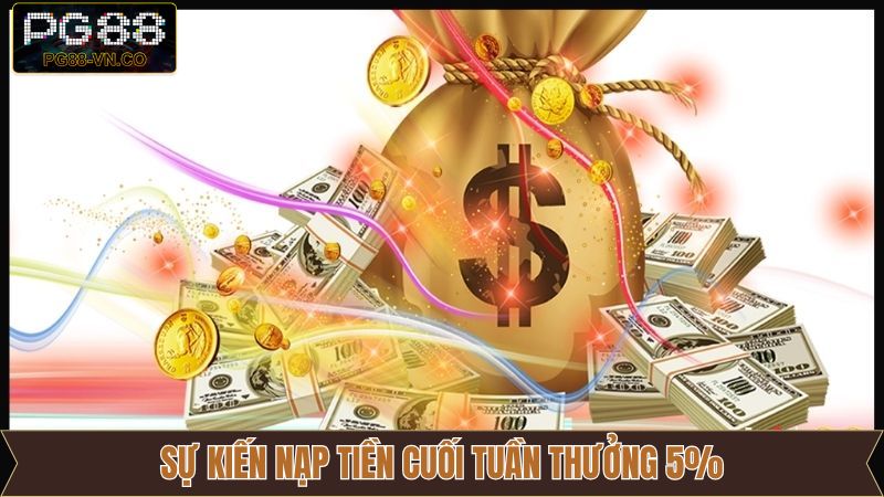 Sự Kiện Nạp Tiền Cuối Tuần Tặng 5% - Ưu Đãi Giới Hạn Của PG88