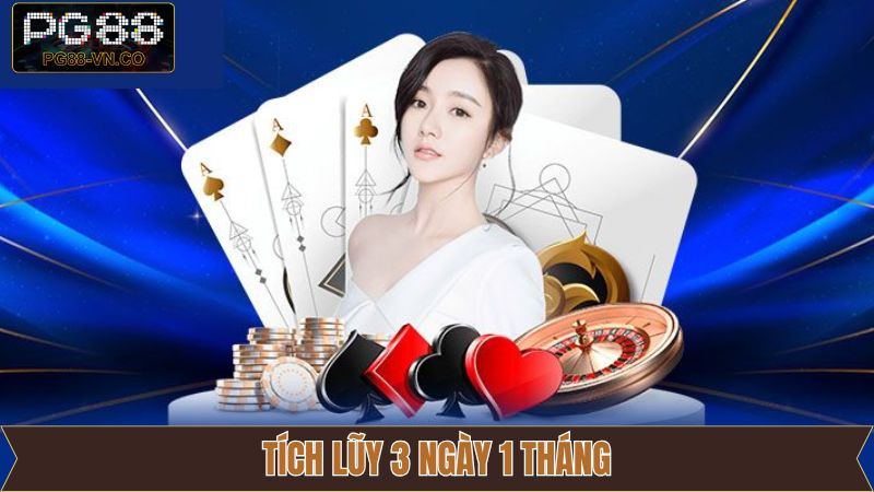 Tích Lũy 3 Ngày, 1 Tháng PG88 - Ưu Đãi Dài Hạn Không Nên Bỏ Lỡ